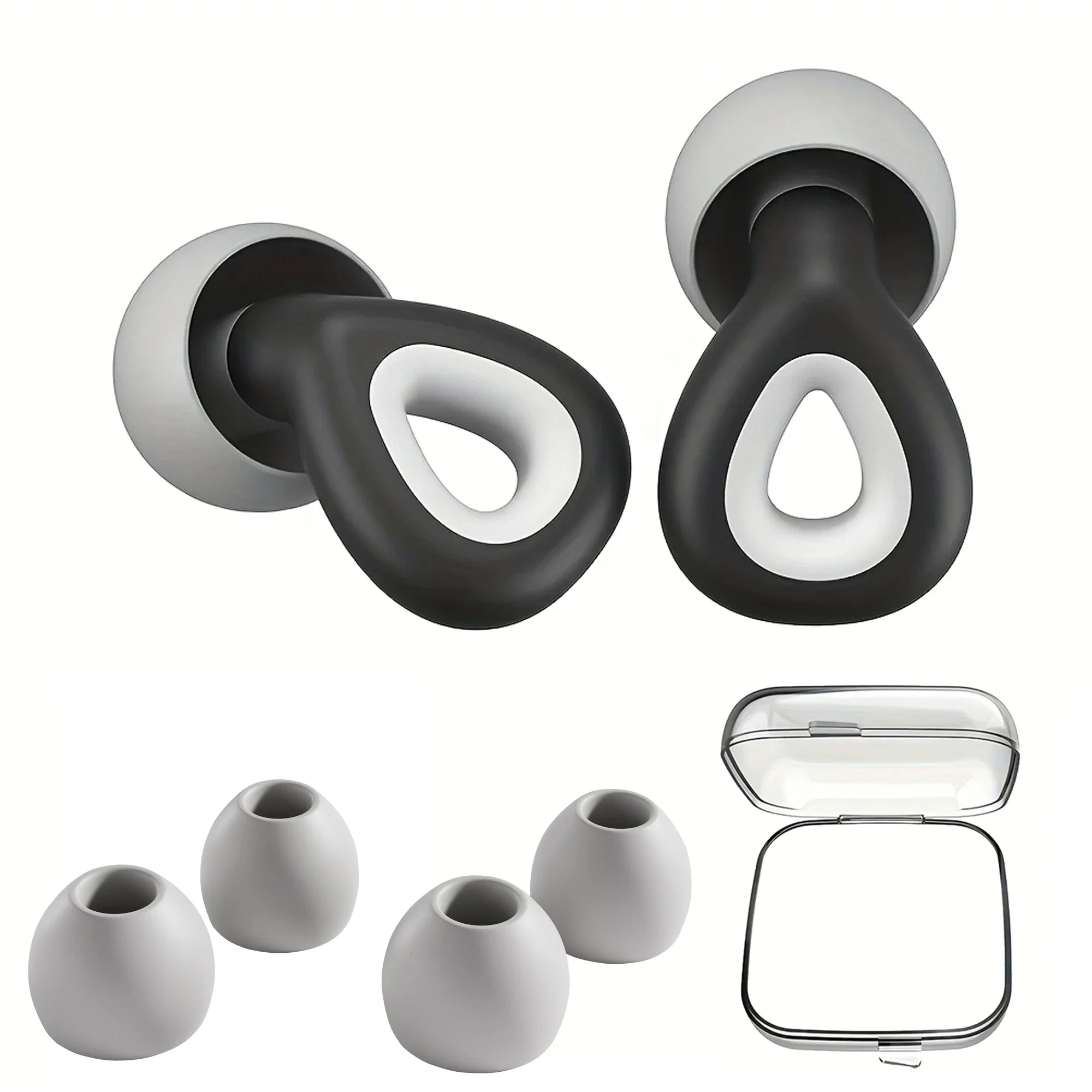 Soft Silicone Earplugs – Noise Cancelling, Sleep, Swimming, Waterproof
