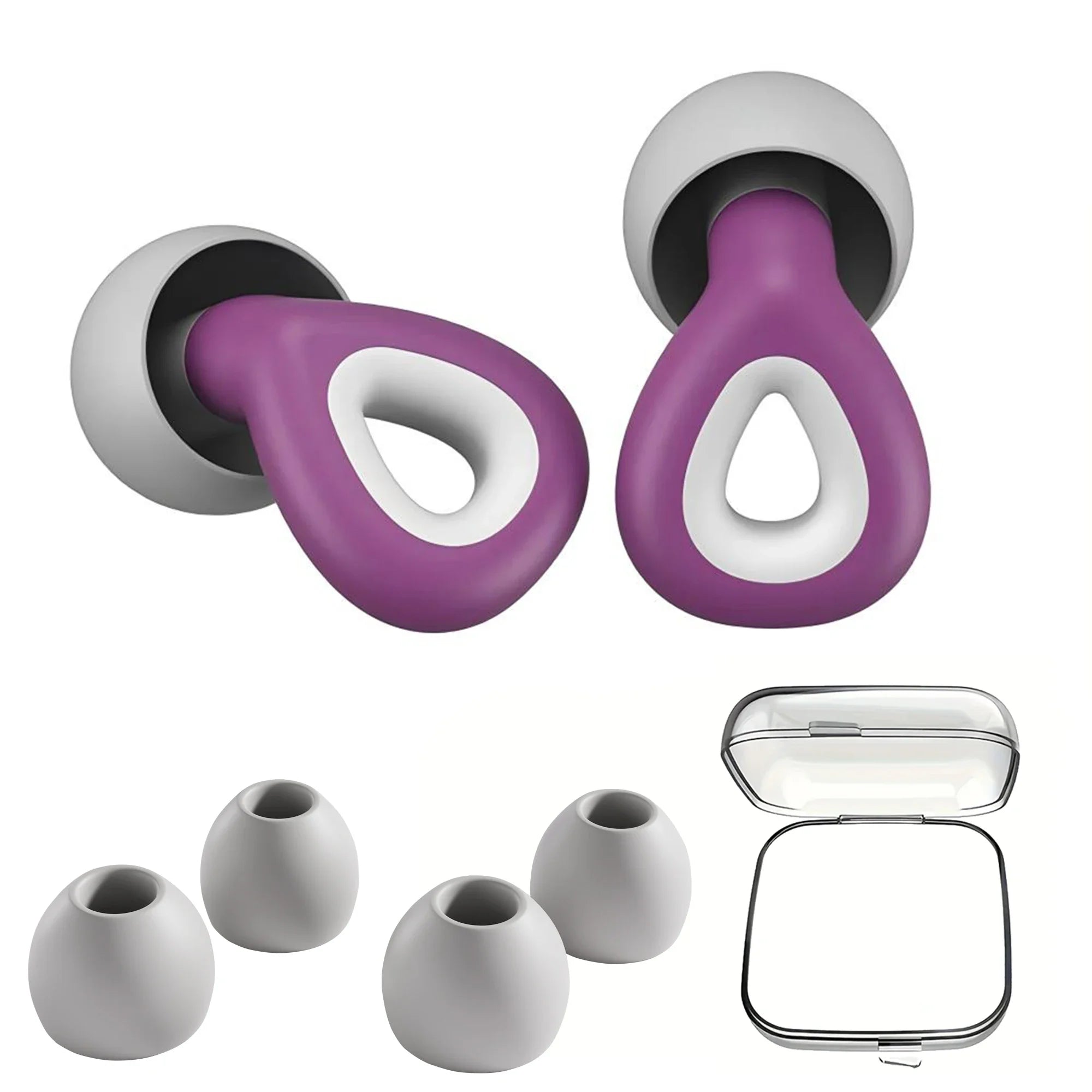 Soft Silicone Earplugs – Noise Cancelling, Sleep, Swimming, Waterproof