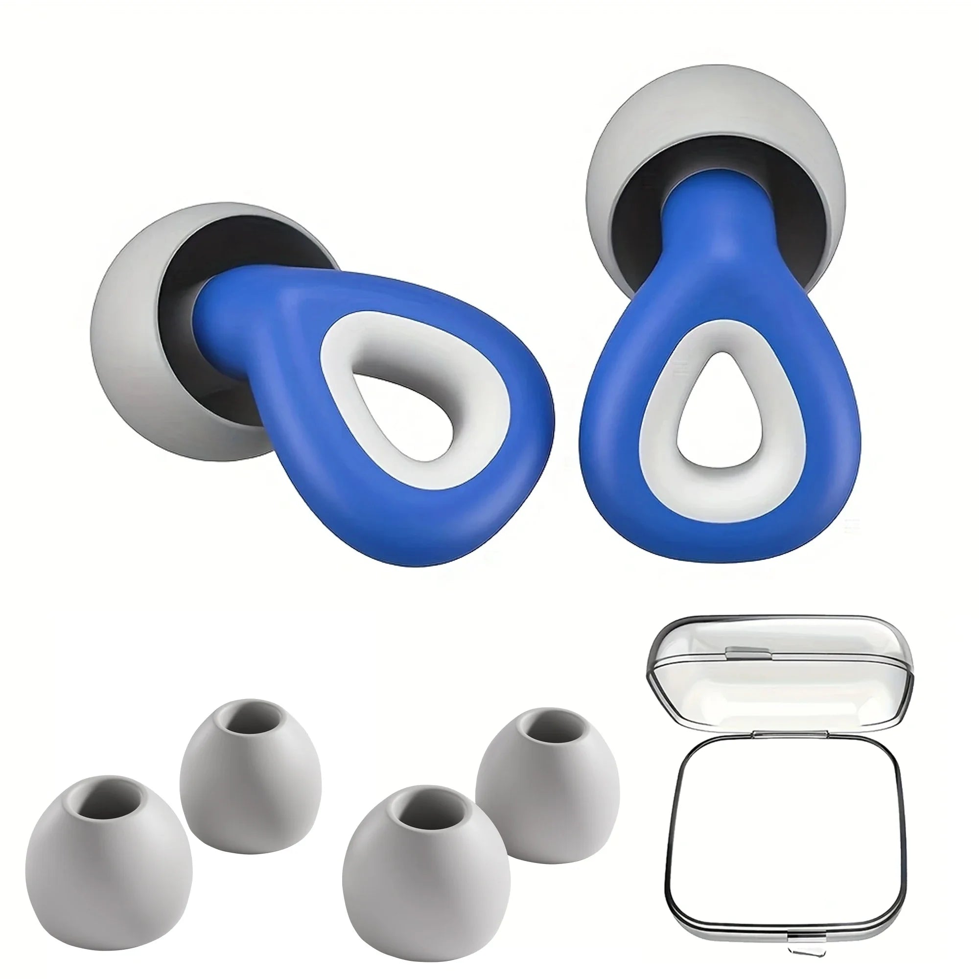 Soft Silicone Earplugs – Noise Cancelling, Sleep, Swimming, Waterproof