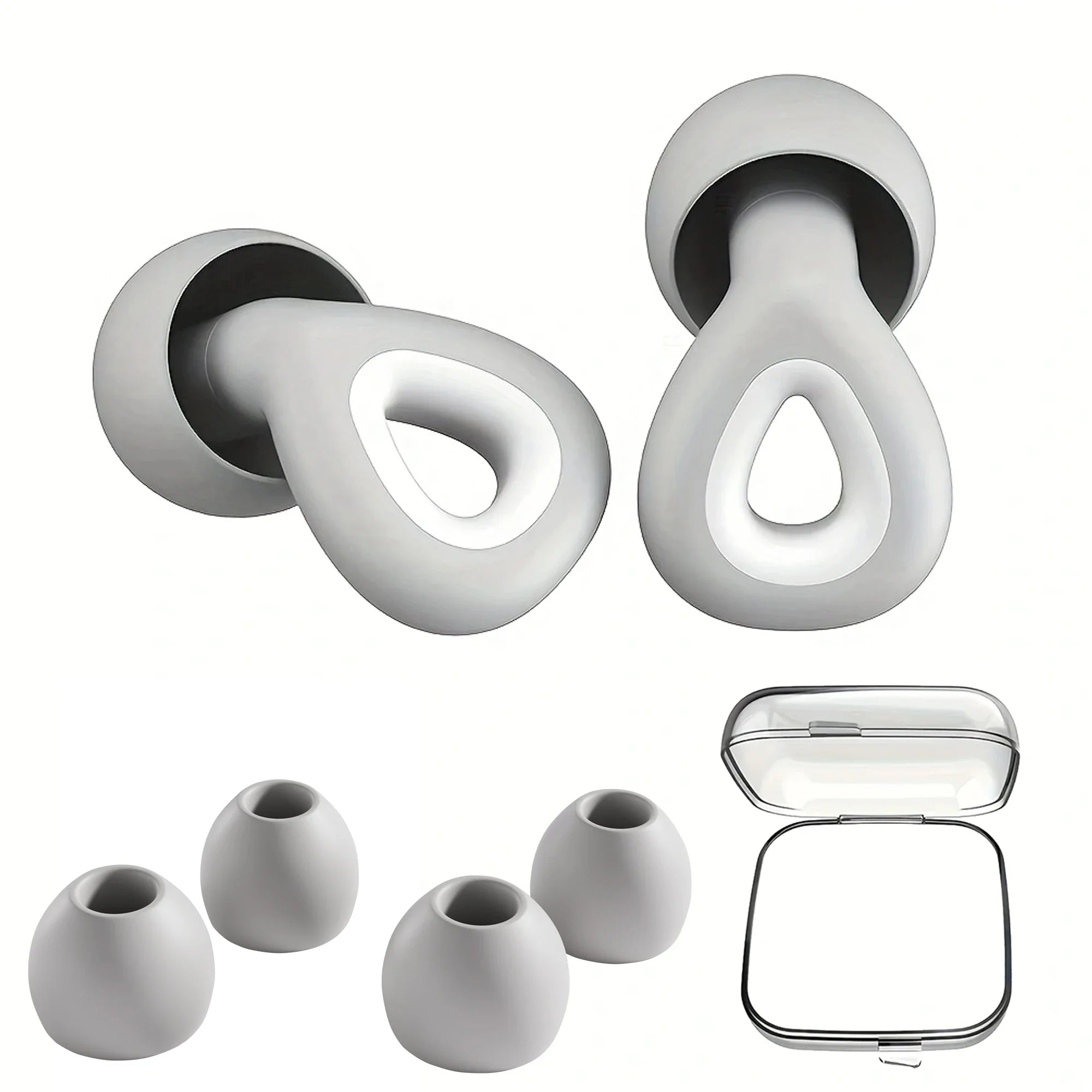 Soft Silicone Earplugs – Noise Cancelling, Sleep, Swimming, Waterproof