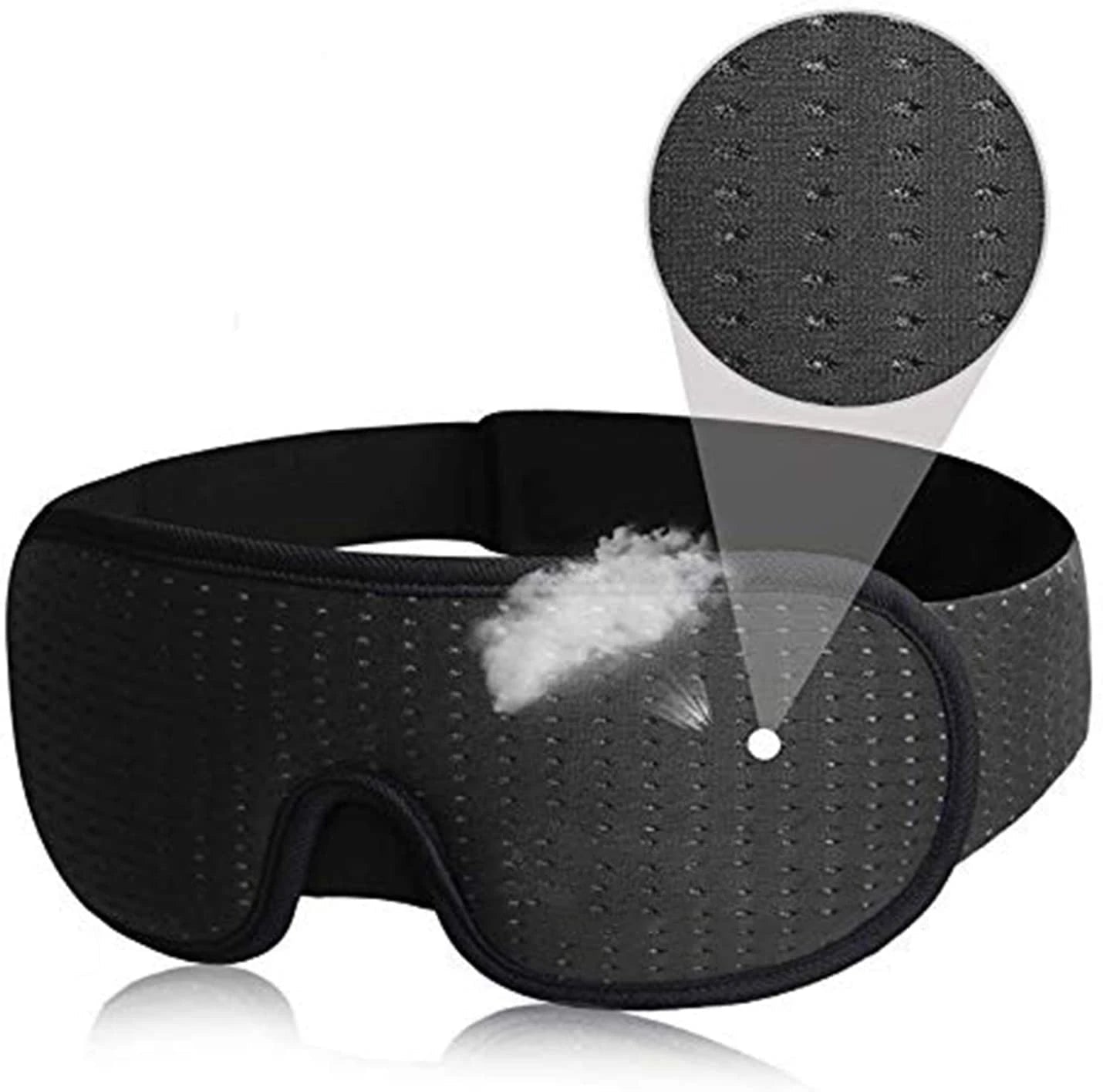 3D Comfort Sleep Mask – soft padded light-blocking eye cover for deep sleep and travel