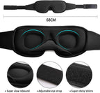 3D Comfort Sleep Mask – soft padded light-blocking eye cover for deep sleep and travel