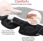 3D Comfort Sleep Mask – soft padded light-blocking eye cover for deep sleep and travel