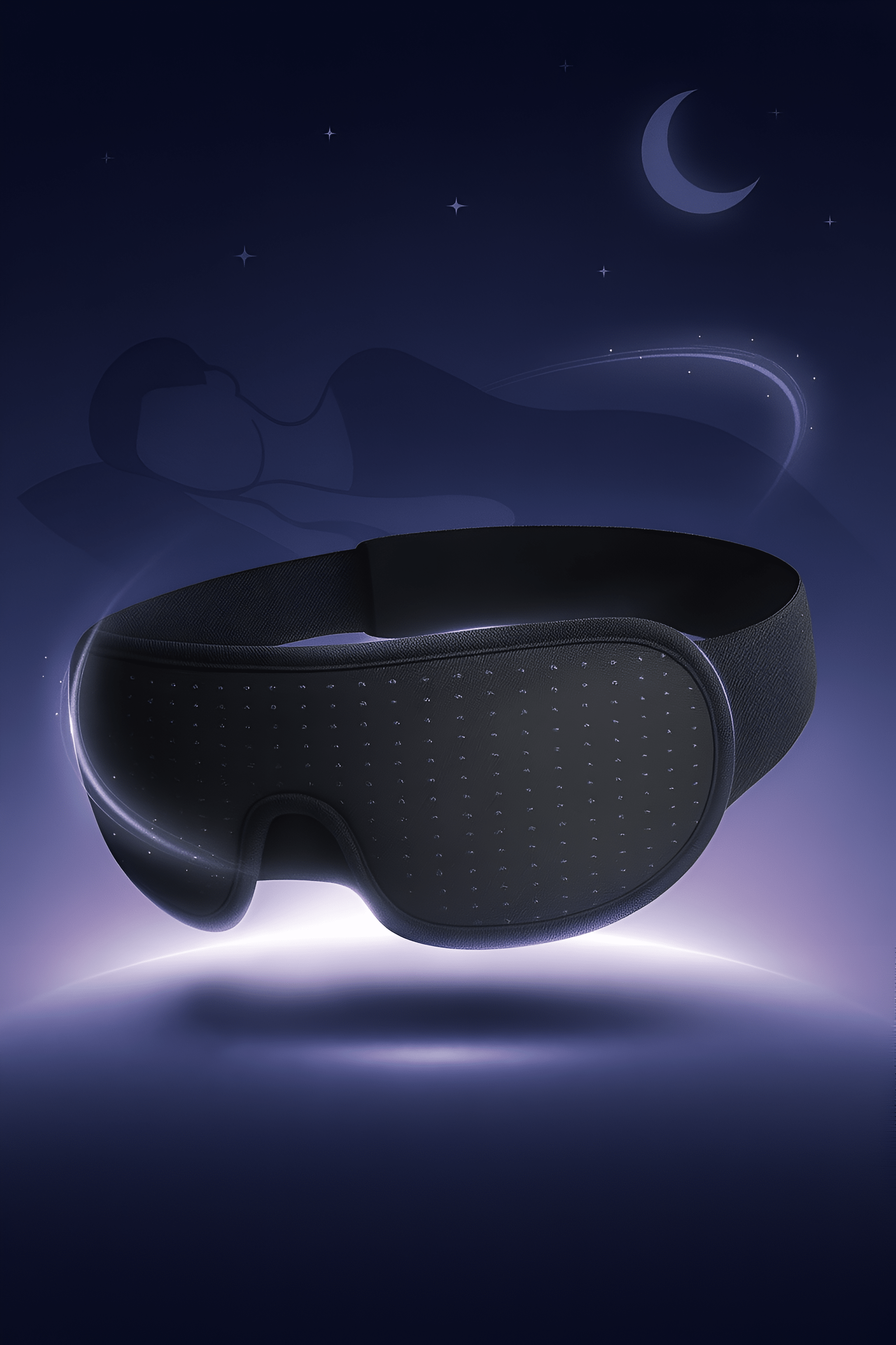 3D Comfort Sleep Mask – soft padded light-blocking eye cover for deep sleep and travel