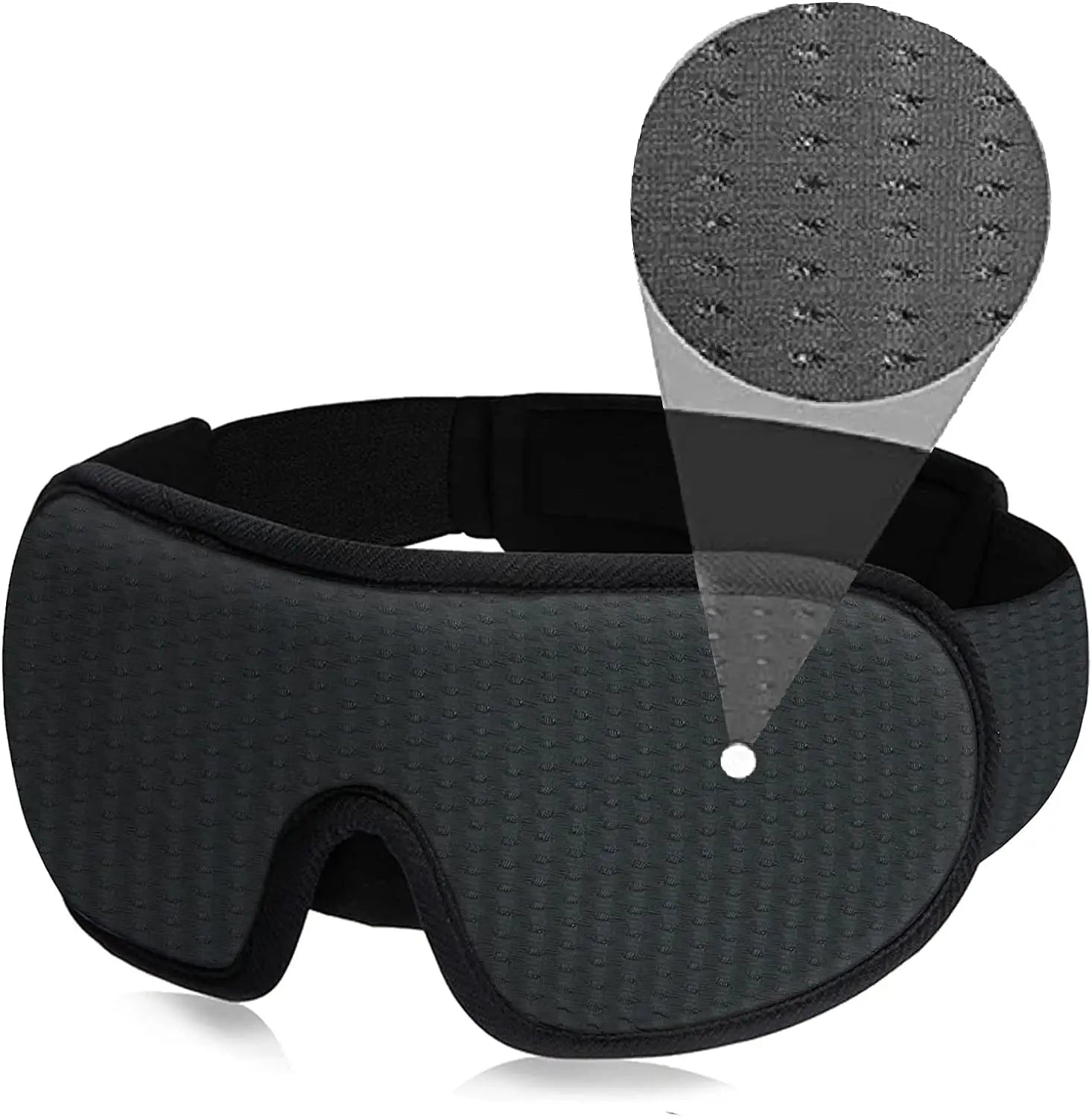 3D Comfort Sleep Mask – soft padded light-blocking eye cover for deep sleep and travel