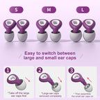 Soft Silicone Earplugs – Noise Cancelling, Sleep, Swimming, Waterproof