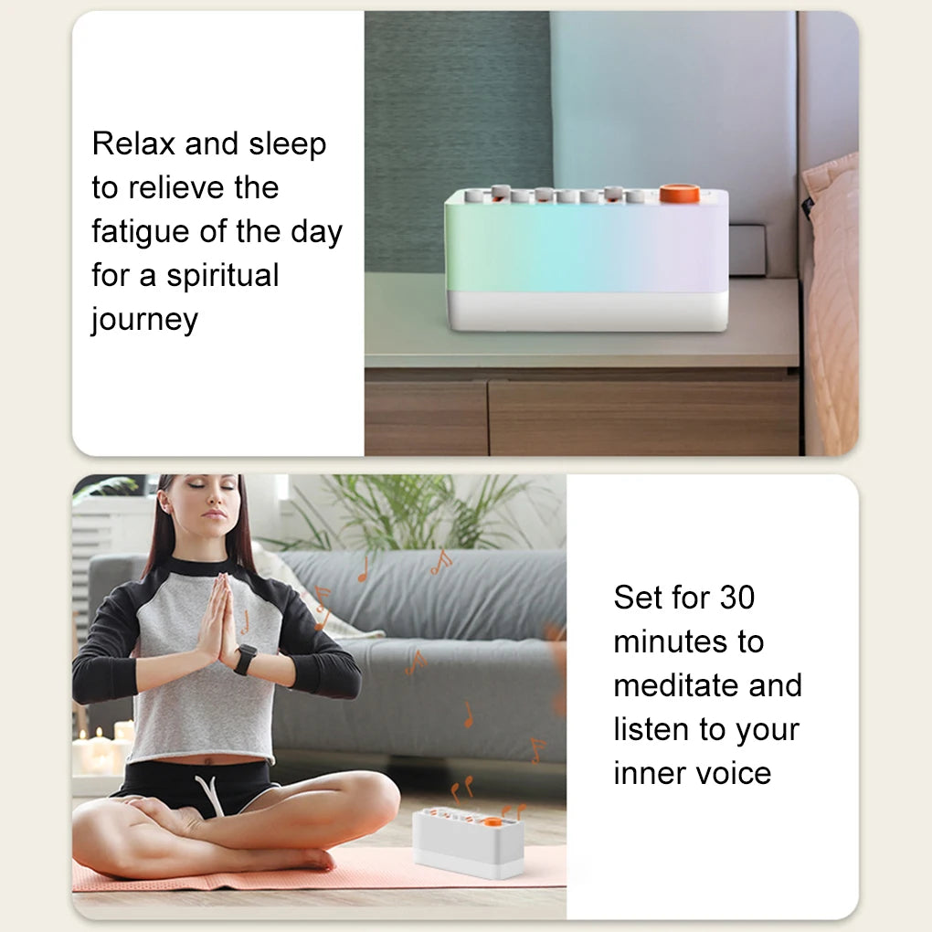 Bluetooth Sleep Sound Machine with RGB Night Light