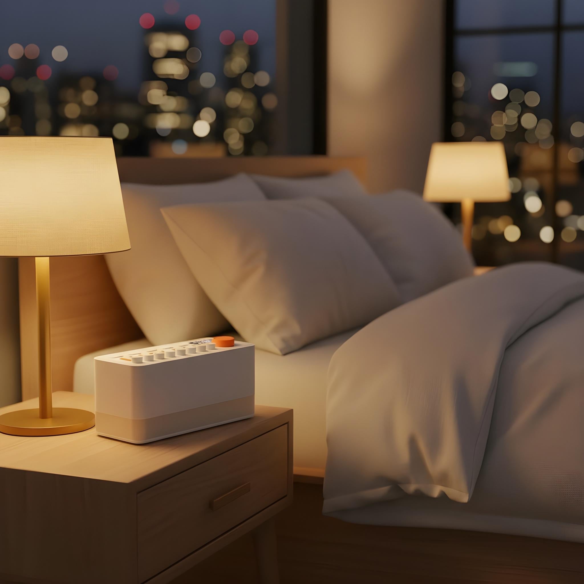 Bluetooth Sleep Sound Machine with RGB Night Light – white noise machine for better sleep