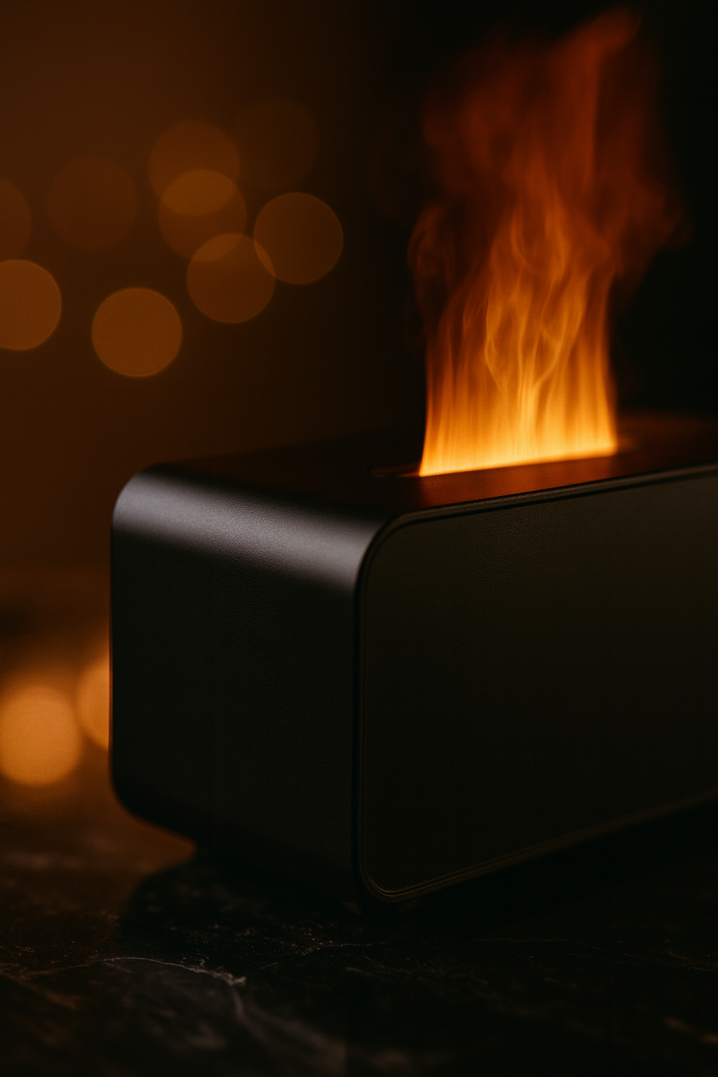 Mini Flame Aroma Diffuser & Humidifier with LED Timer