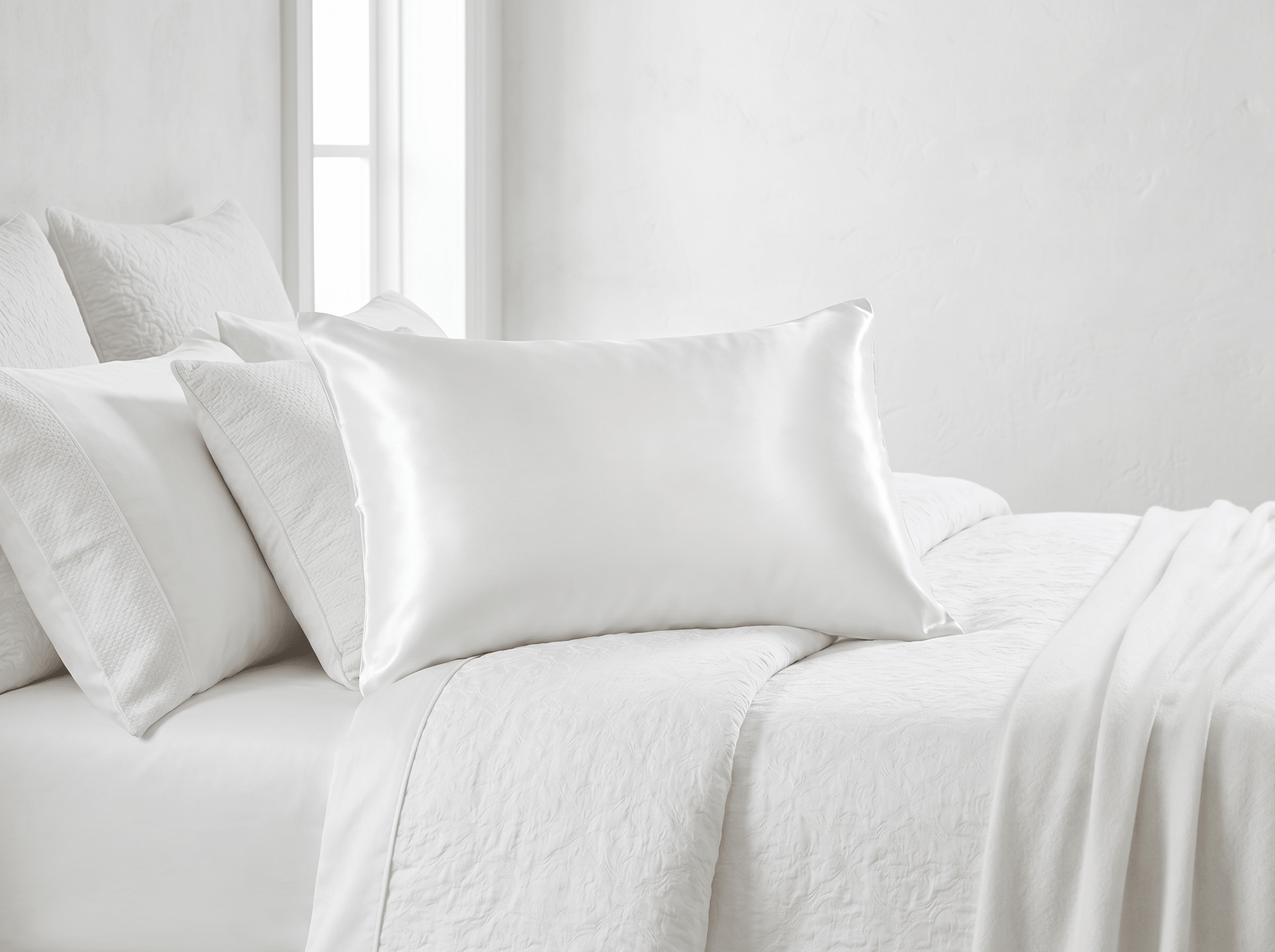 Luxury Mulberry Silk Pillow Case – soft breathable silk pillowcase for better sleep and skin care
