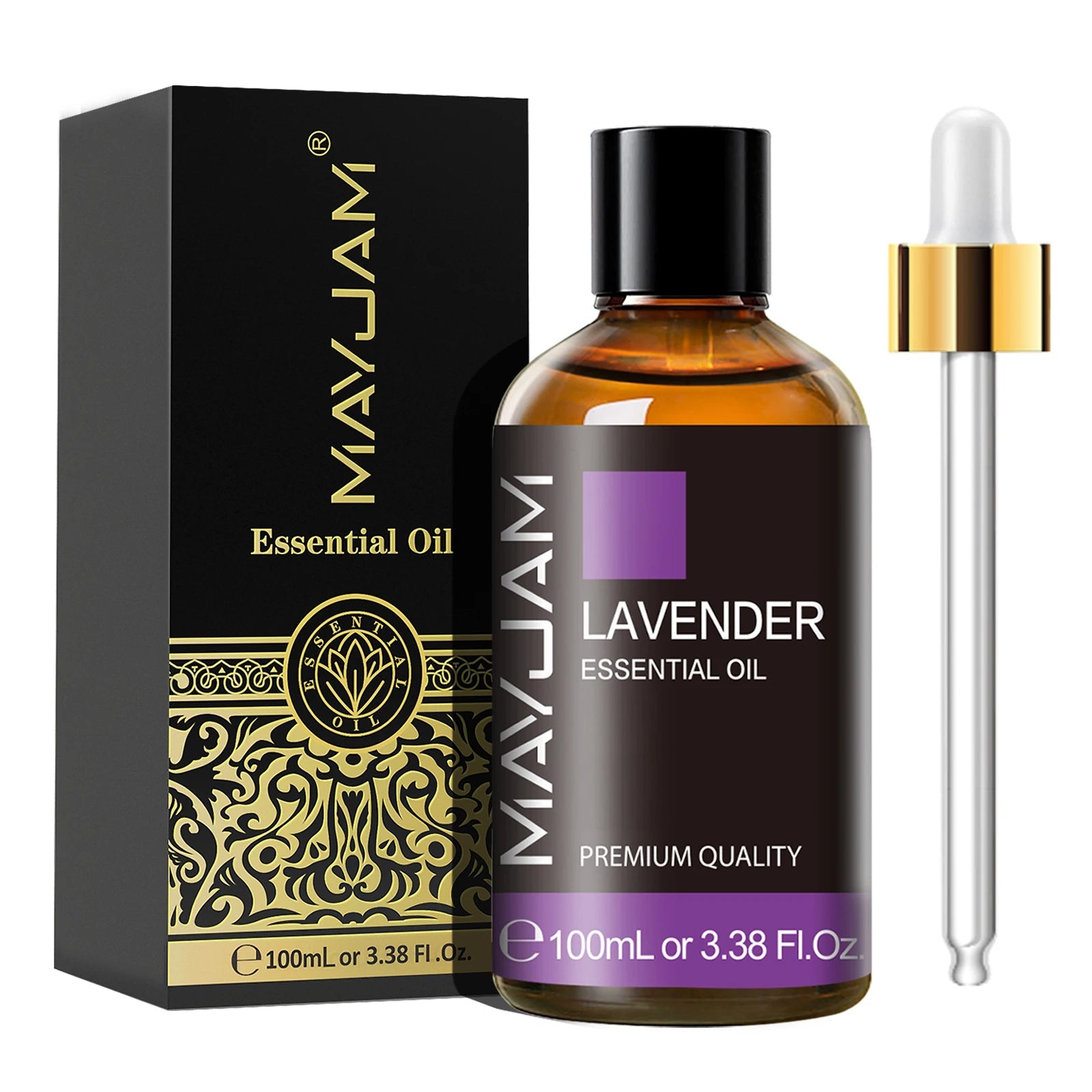 MAYJAM Essential Oil with Dropper – pure aromatherapy fragrance oil for diffusers and DIY use