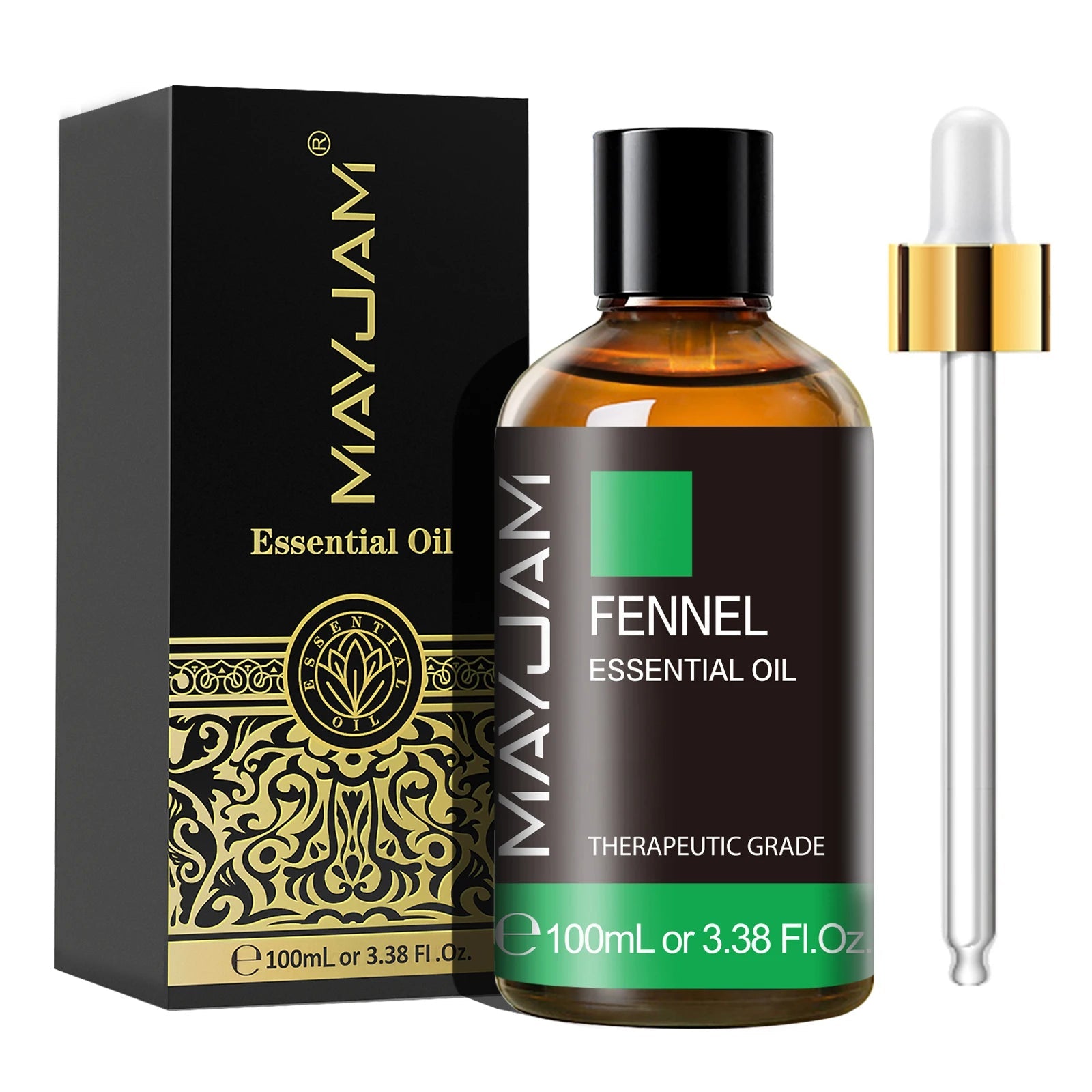 MAYJAM Essential Oil with Dropper – pure aromatherapy fragrance oil for diffusers and DIY use