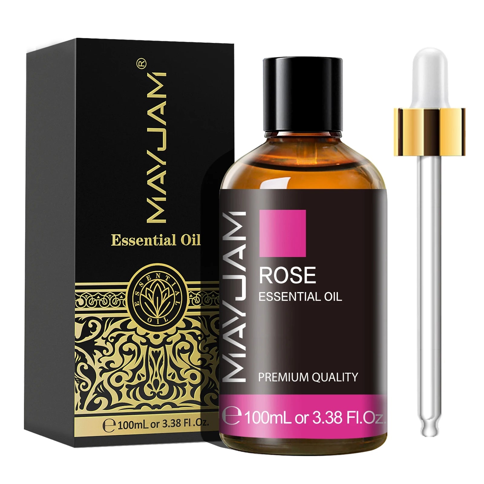 MAYJAM Essential Oil with Dropper – pure aromatherapy fragrance oil for diffusers and DIY use