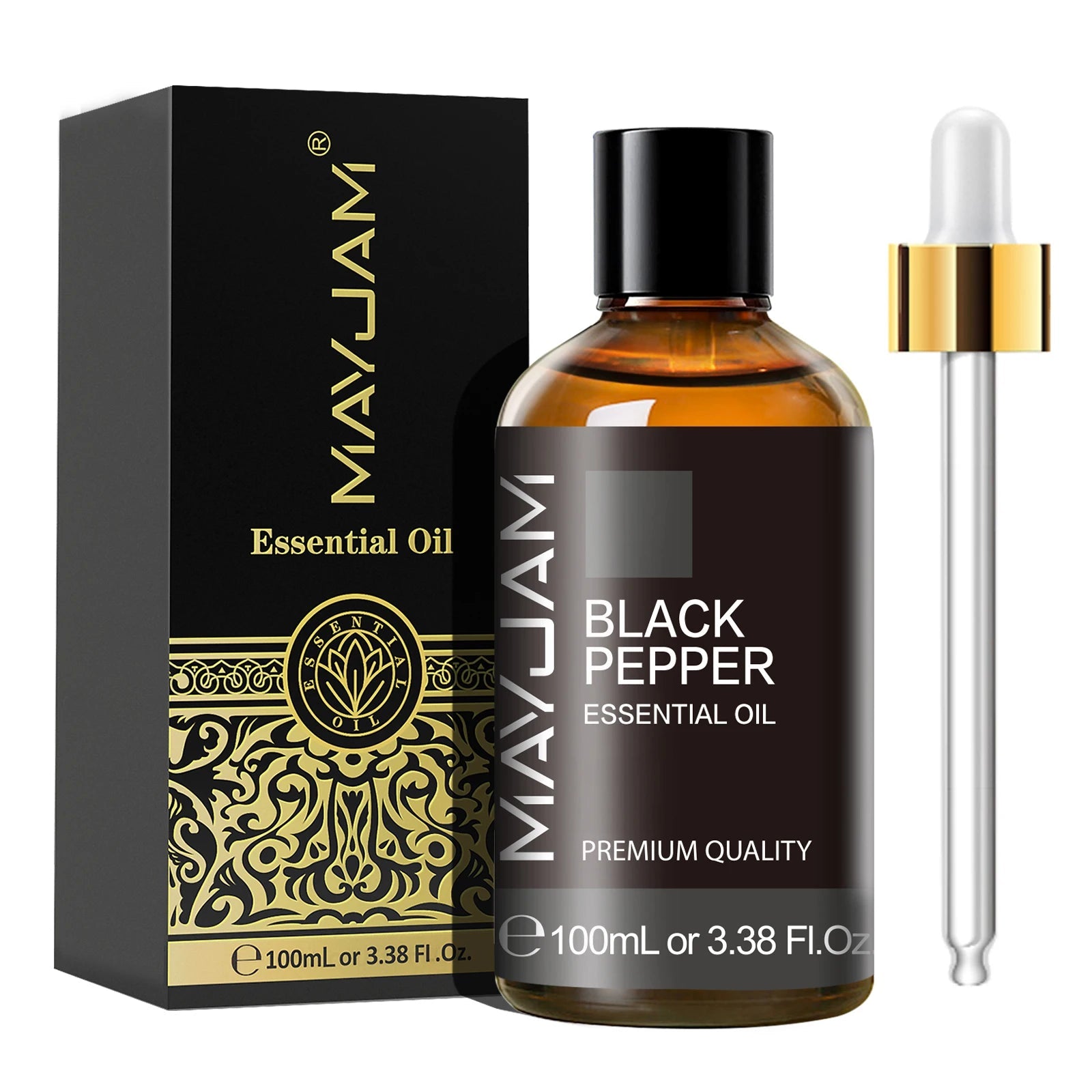 MAYJAM Essential Oil with Dropper – pure aromatherapy fragrance oil for diffusers and DIY use